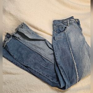 Rue 21 Patchwork Flare Jeans Size 11